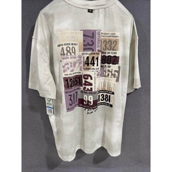 Cross Eyed Moose Oversized Graphic Tee Loose Fit Moisture-Wicking Snow Fade XL - Picture 2 of 6